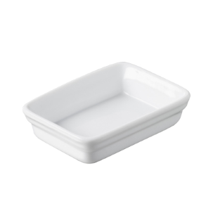 MINI RECTANGULAR DISH 2 CL - WHITE - 7 X 5 X 2 CM