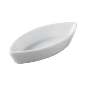 MINI CALISSON DISH 2 CL - WHITE - 9.5 X 4 X 2 CM